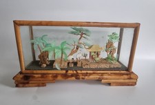 Vintage Glass Cased San Yau Chinese Cork Diorama.