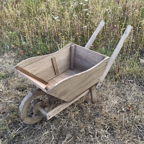 Wooden garden wheelbarrow - wooden,