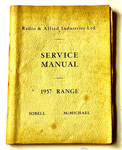 1957 vintage sobell service - vintage, tv