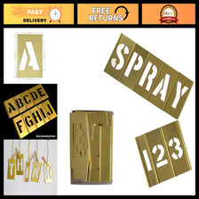 4" Brass Interlocking Stencil