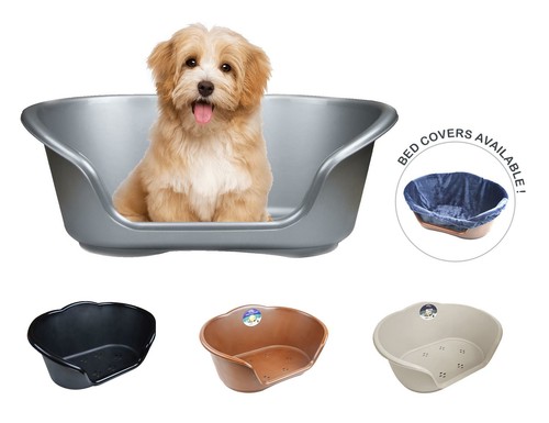 Plastic dog bed - dog,