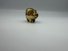 Vintage Solid Brass Pig