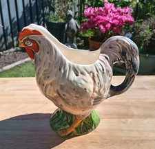 Vintage Handpainted Royal Winton Grimwades Chanticleer Rooster Chicken Jug 17cm