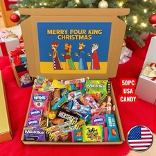 50 American Sweets Candy Gift Box Hamper Personalised Nerds USA Mixed Candy