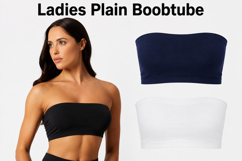 New ladies plain boob tube - new,