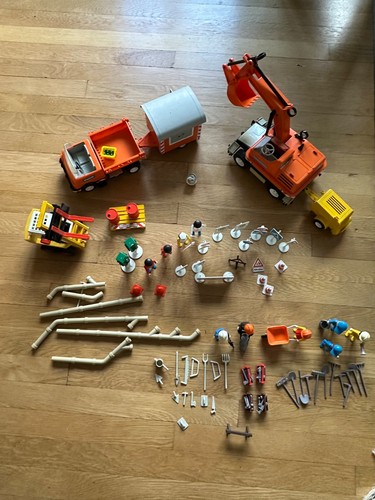 Vintage playmobil roadworks - playmobil,