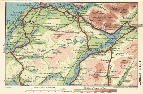 Oban district map plan - oban,