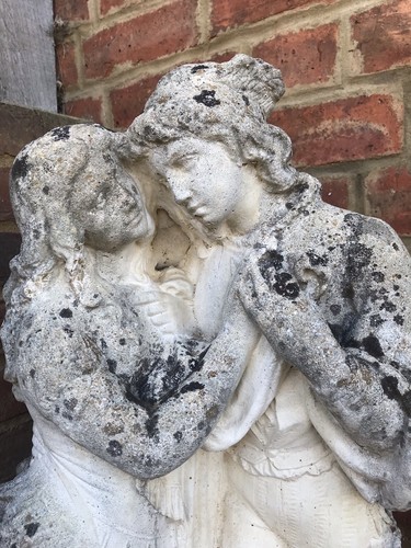 Antique stone garden - , statue
