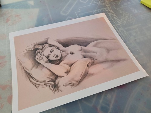 Titanic rose sketch x 11 - 8.5,