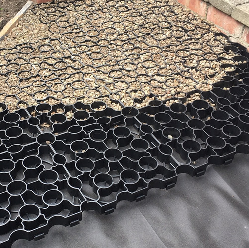 Gravel grass interlocking grid - gravel,