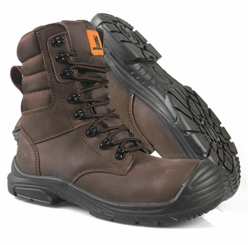 Mens leather steel toe cap - leather,
