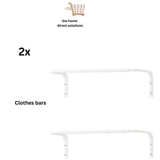 2x IKEA Clothes Rail Wall