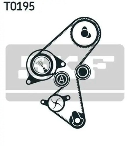 Timing belt kit water pump - kit,
