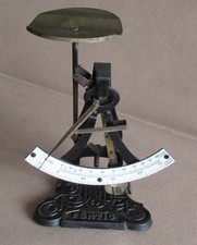 ANTIQUE GERMAN POSTAL LETTER SCALES BALANCE BILATERAL 1000 g / J. MAUL