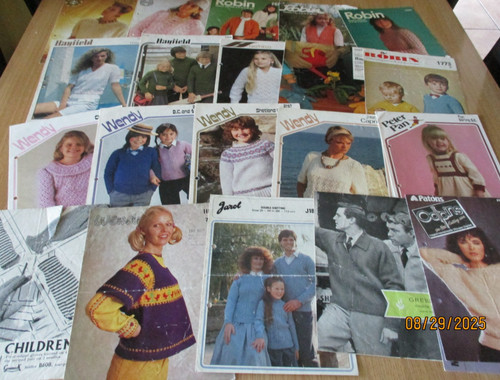 Vintage knitting patterns - vintage,