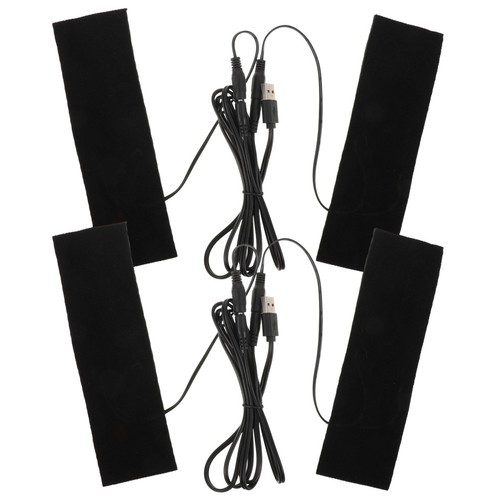 Black carbon fiber usb heating - black,