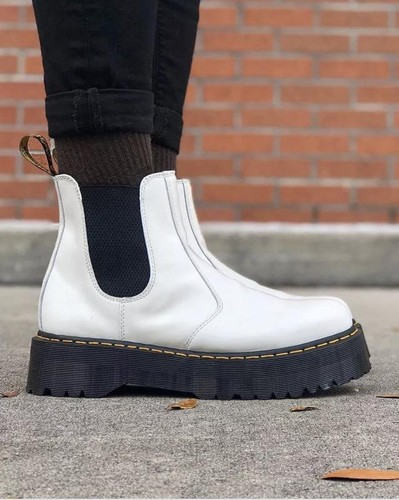 Women martens boots white - martens,