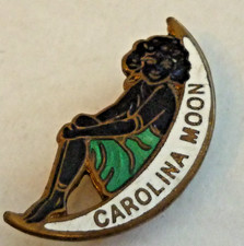 VINTAGE ENAMEL BADGE CAROLINA MOON  H.W. MILLER SONG BADGE