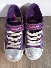 Purple Heeleys girls Size UK1
