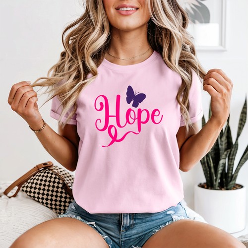 Hope womens shirt pink - womens, t-shirt