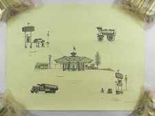 T.D. Adams Print Texaco