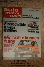 Auto Motor Sport 4/75 Volvo