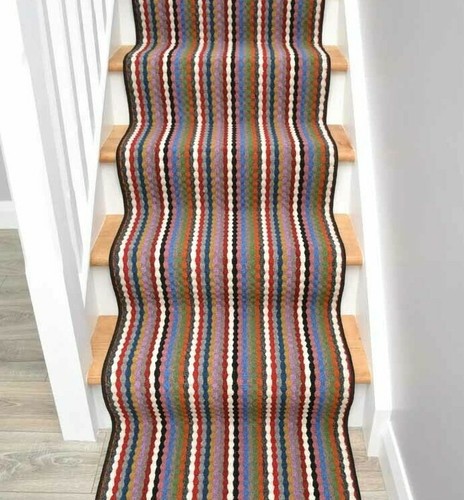 Very long multi coloured - coloured, stair