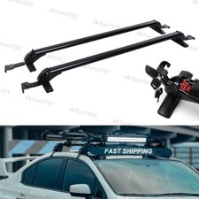 Universal Lockable 43" Roof Racks Cross Bars Luggage Cargo Carriers Anti-theft
