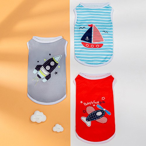 Pet dog vest sailboats - pet,