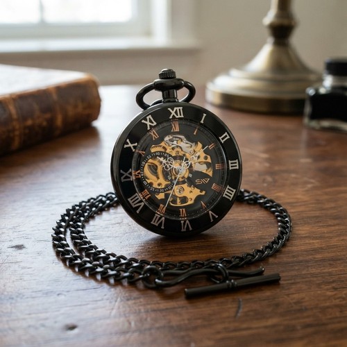 Mens mechanical pocket watch - mens,