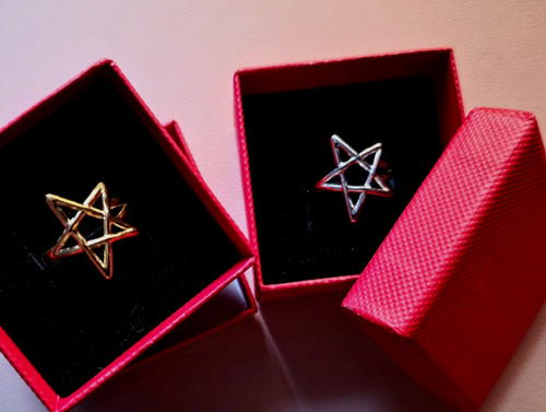 Pentacle ring adjustable size - ring,