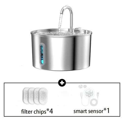 Stainless steel pet water - stainless,