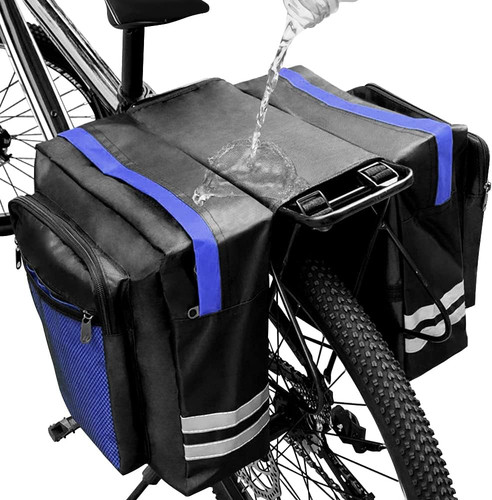 Bike rear rack double pannier - double,
