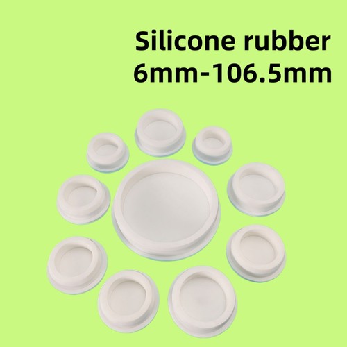 Silicone rubber round - rubber, hole