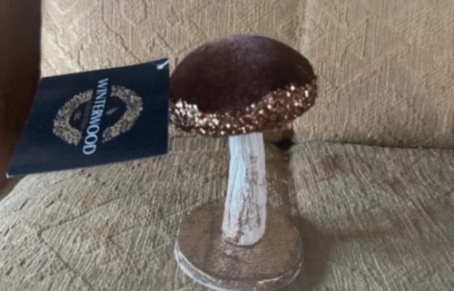 Mushroom ornament woodland - ornament.,