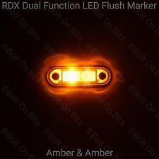RDX Dual Function LED Flush Amber - Amber Marker 12-24v Kelsa Mercedes Volvo