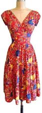 Trashy Diva red silk Sacred Hearts dress vintage pinup xs rare swing 1950s retro