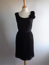 Darling black pleated chiffon