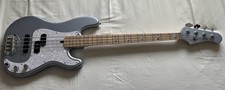 Lakland Bass 44-64 (Custom PJ) Electric Guitar In Ice Blue Metallic