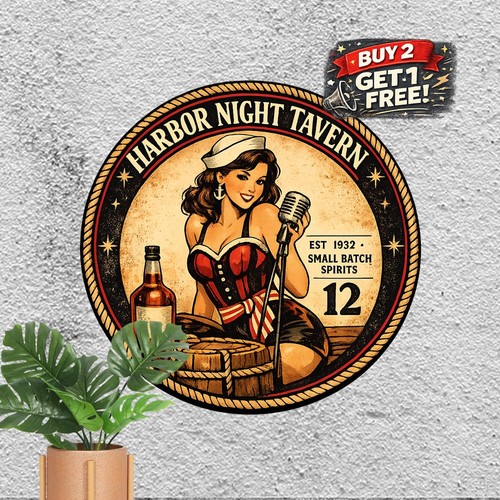 Spiced rum round vintage - vintage, tin