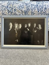 28x20 inch framed hand - , signed