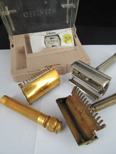 Vintage gillette safety razor - vintage,
