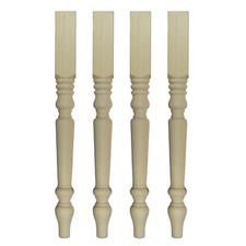 Set of 4 Wooden Pine Farmhouse / Dressing Table Legs, Ex 3" 69mm x 736mm (A3FH)