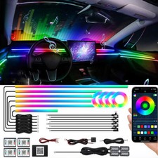 Acrylic LED Bead Symphony Car Interior Fiber Optic Ambient Lighting Wireless APP