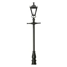 USED Ex-Display 2.3m Black Dorchester Lamp Post + Reclaimed Lantern Set