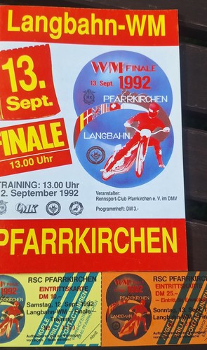 Speedway program ticket sand - program,