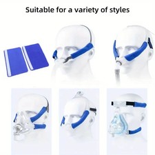 CPAP Headgear Covers, CPAP Strap Comfort Pads 4 Pieces BLUE