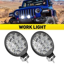 2X Round LED Work Light Spot