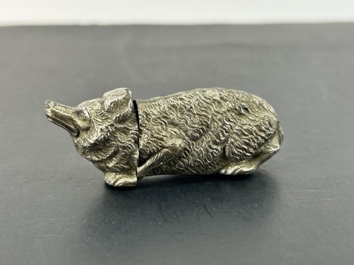 Antique figural metal vesta - figural,