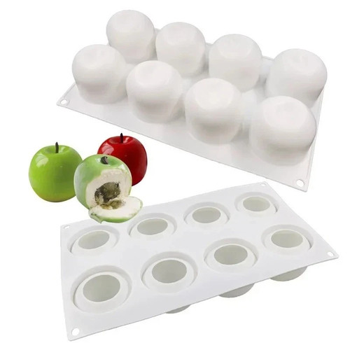 Apple pear orange silicone - pear, 3d